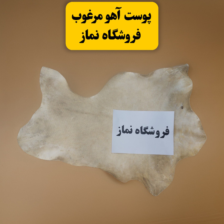 حرز امام جواد علیه السلام روی پوست آهو دستنویس به همراه گردن آویز اسامی اهل بیت طرح دار و تربت کربلا