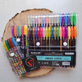 خودکار نئونی neon color برند zuixua پاستلی و گلیتر اکلیلی و شاین با نوک mm 1 در بسته های 12 و 36 و 48 عددی