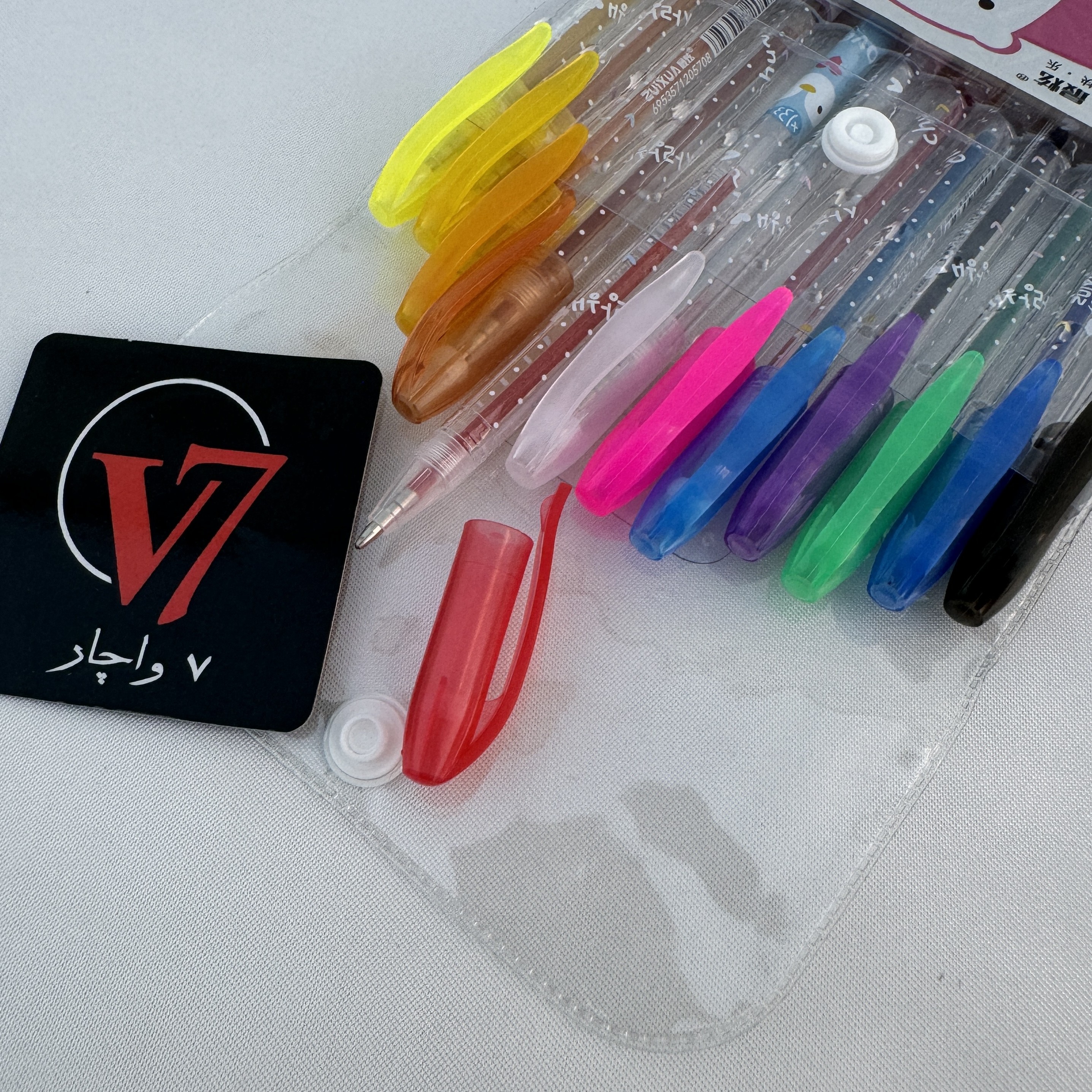 خودکار نئونی neon color برند zuixua پاستلی و گلیتر اکلیلی و شاین با نوک mm 1 در بسته های 12 و 36 و 48 عددی