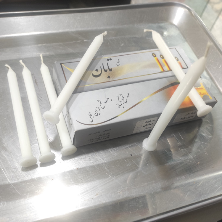 شمع تابان. مدل لاله پایه دار.شمع محرمی.پارافین اعلا.سوختن بالای 25دفیقه.6عددی