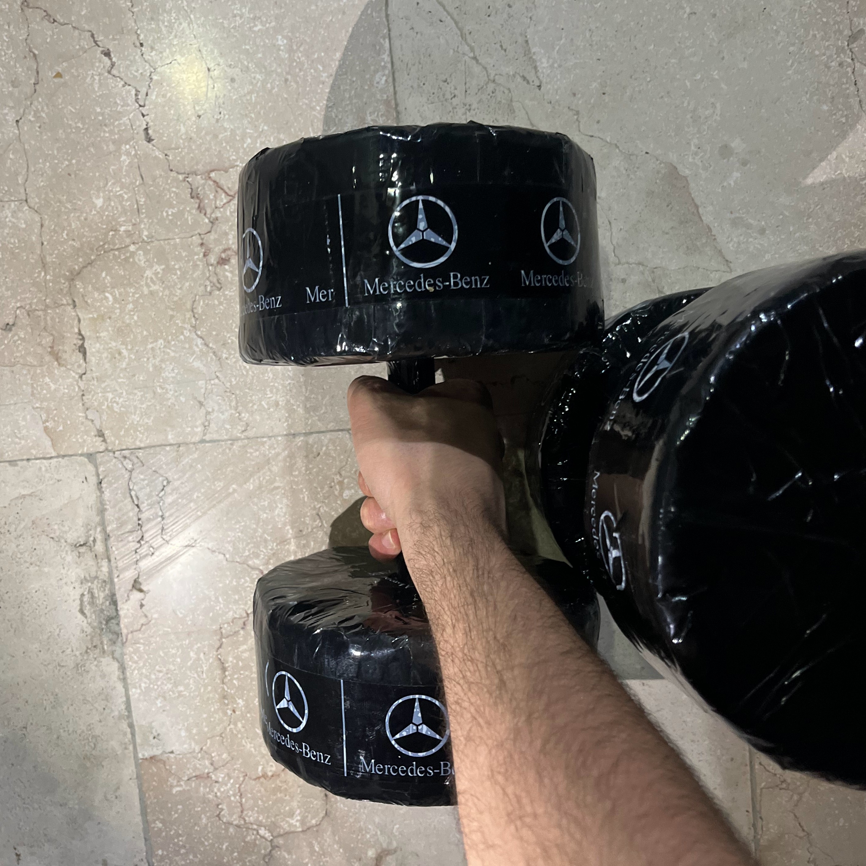 دمبل 10کیلو بسته 2عددی جمعا 20کیلو (پس کرایه)