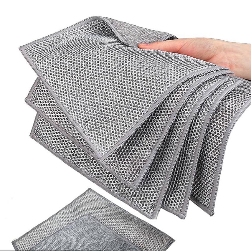 دستمال اسکاجی دولایه بسته 5 عددی
