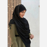 شال کشی کویتی نگین دار ماهور رنگ مشکی