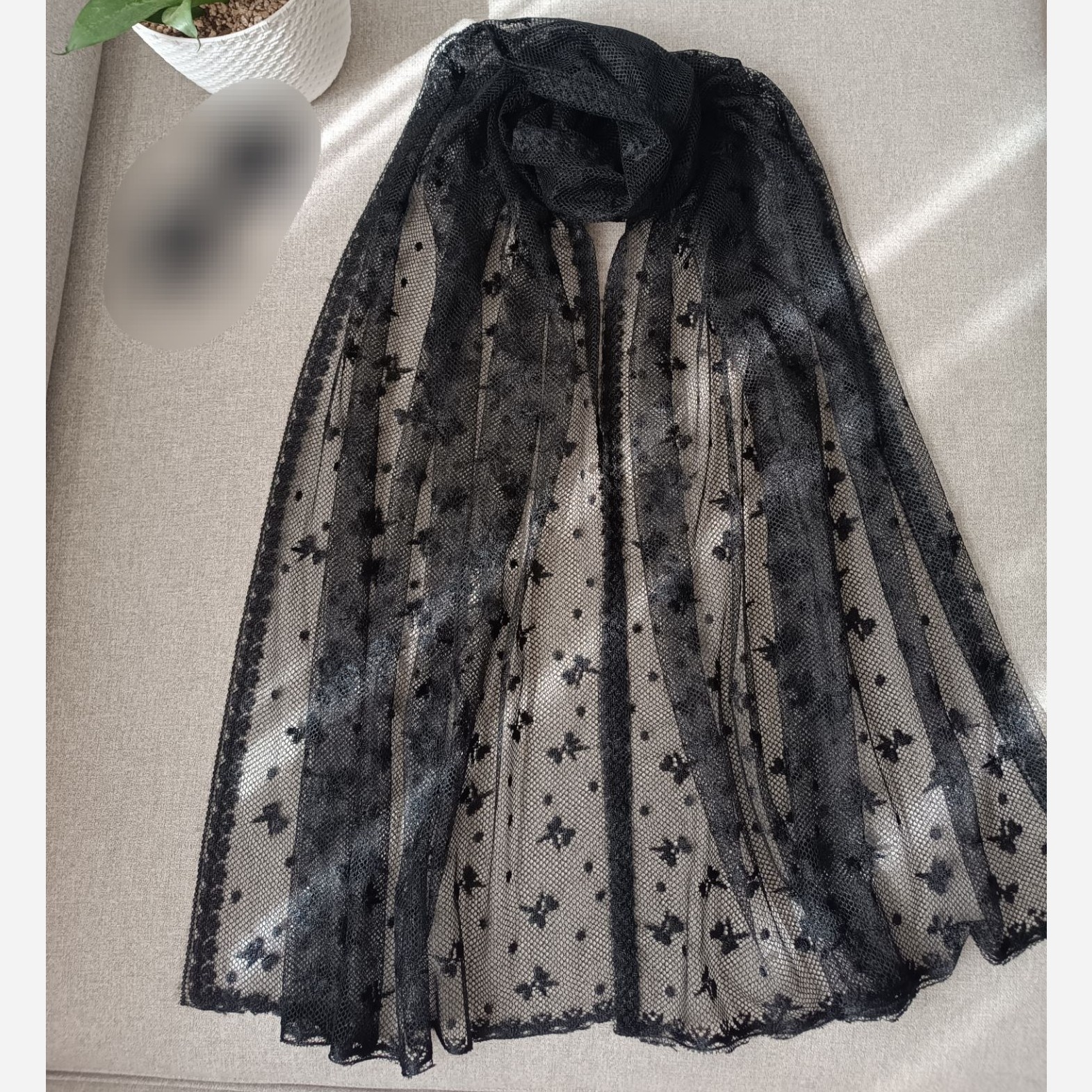 شال گیپور طرح دار (شامل هدیه)