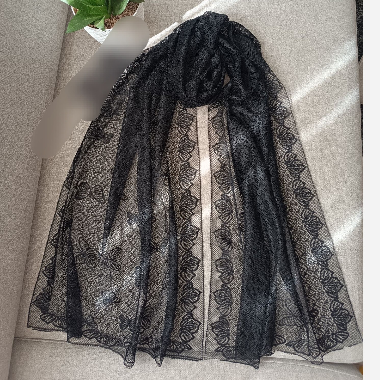 شال گیپور طرح دار (شامل هدیه)