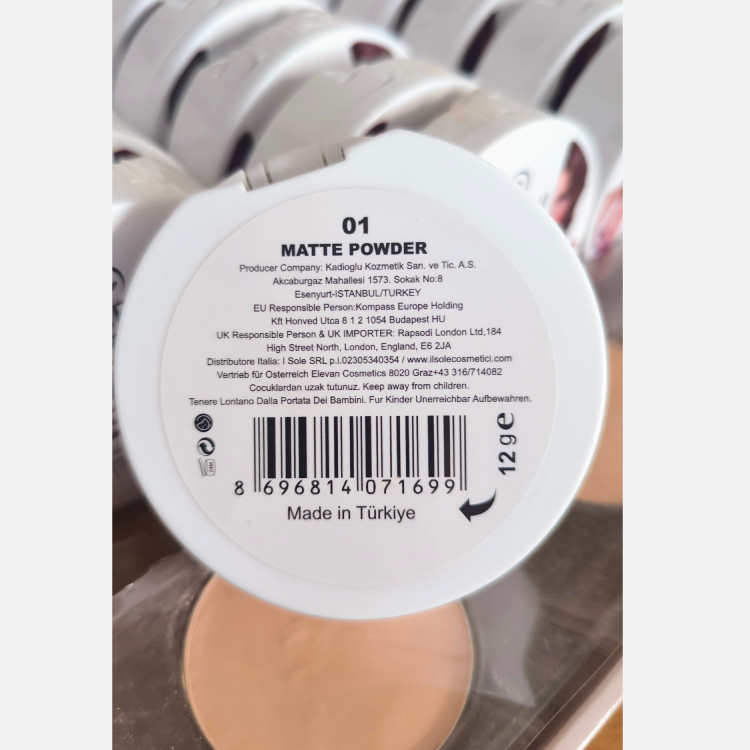 پنکک مات و مخملی گابرینی مدل Matte Powder