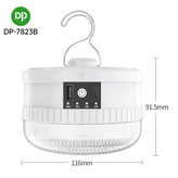 لامپ شارژی و پاوربانک دی پی مدل DP-7823B 80W
