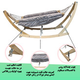 گهواره ننویی ستنی بانوج 8 طنابه با (قابلیت تنطیم شیب)ضد رفلاکس و کاور حمل(چوب 18 میل پلای وود روسی)