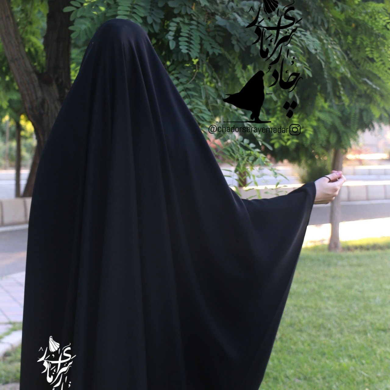 چادر عربی اصیل کرپ تایتانیک. چادر جده کرپ