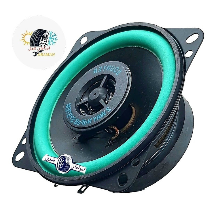 باند ماشین بلندگو خودرو 4 اینچ تیوتر دار 100W وات سانیرSOUNYER جلو پراید تیبا ساینا کوییک تیبا درب سمند (بسته 2عددی)