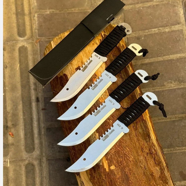 چاقو شکاری K320 کلمبیا براق با غلاف