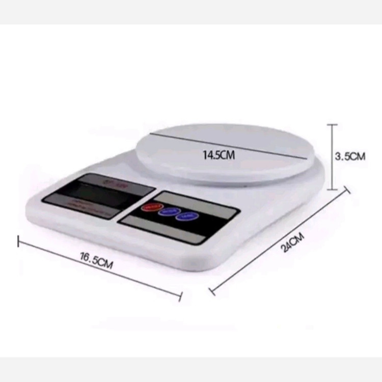 ترازو آشپزخانه دیجیتالی Sf400 وارداتی باطری دار