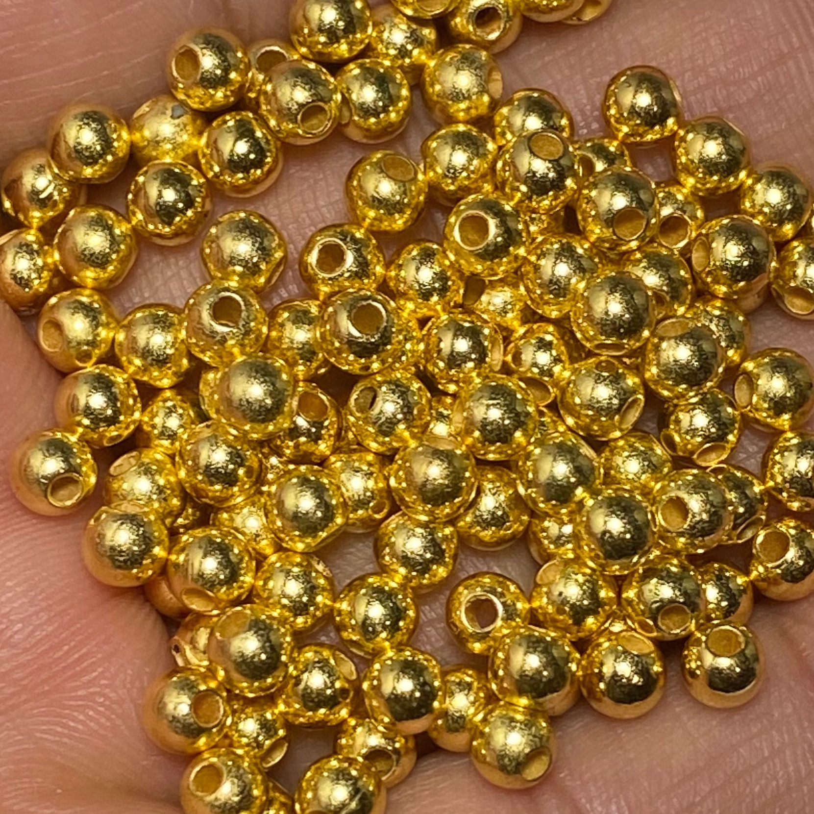 مهره بین کار سایز 2طلایی(50عددی)