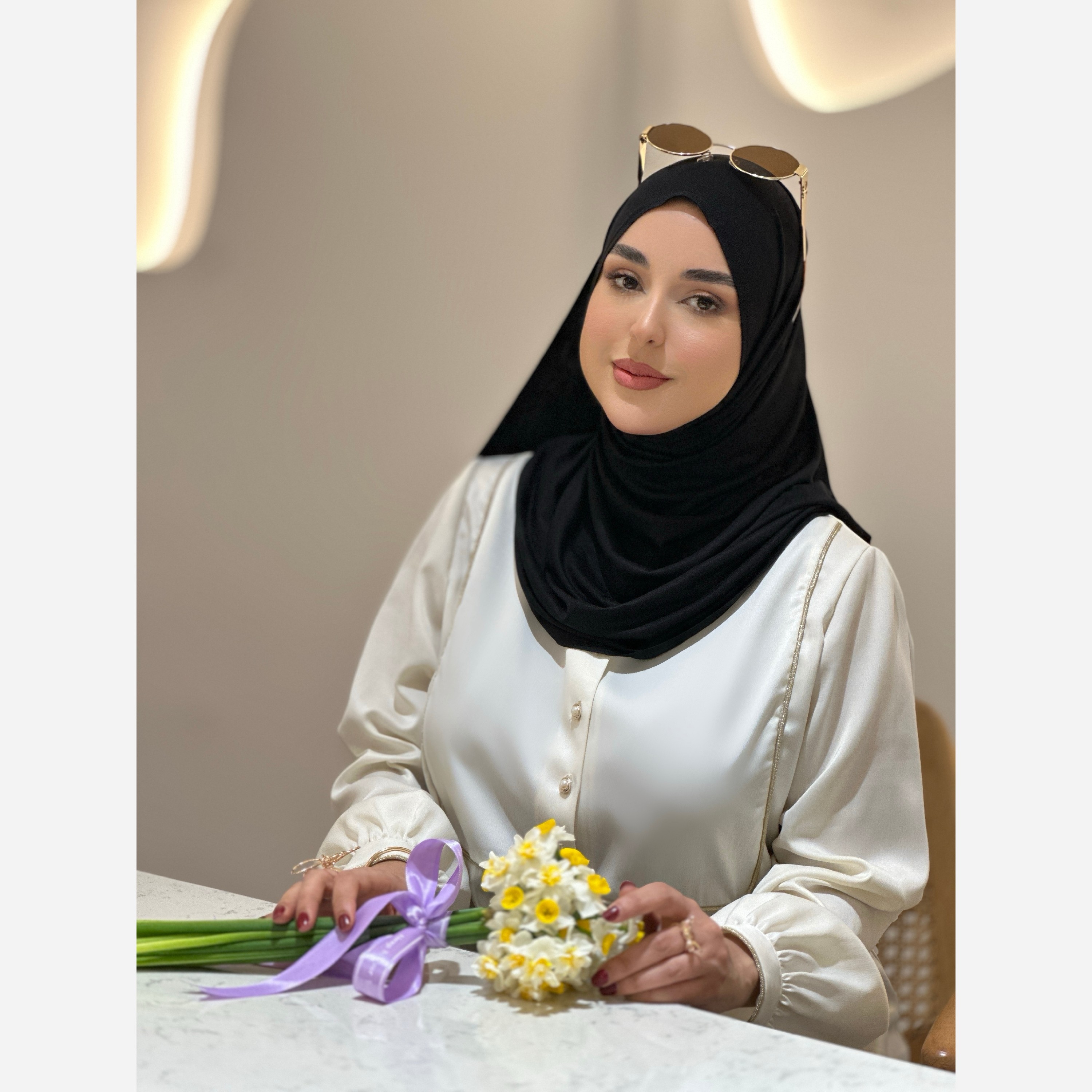 شال کشی کویتی (نخ پنبه) مشکی