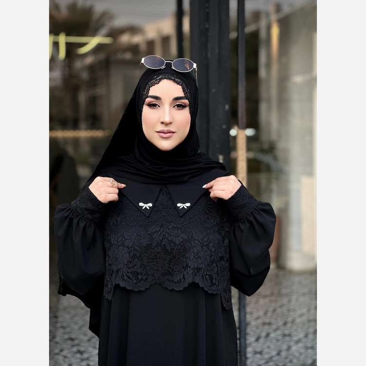 شال کشی کویتی (نخ پنبه) مشکی