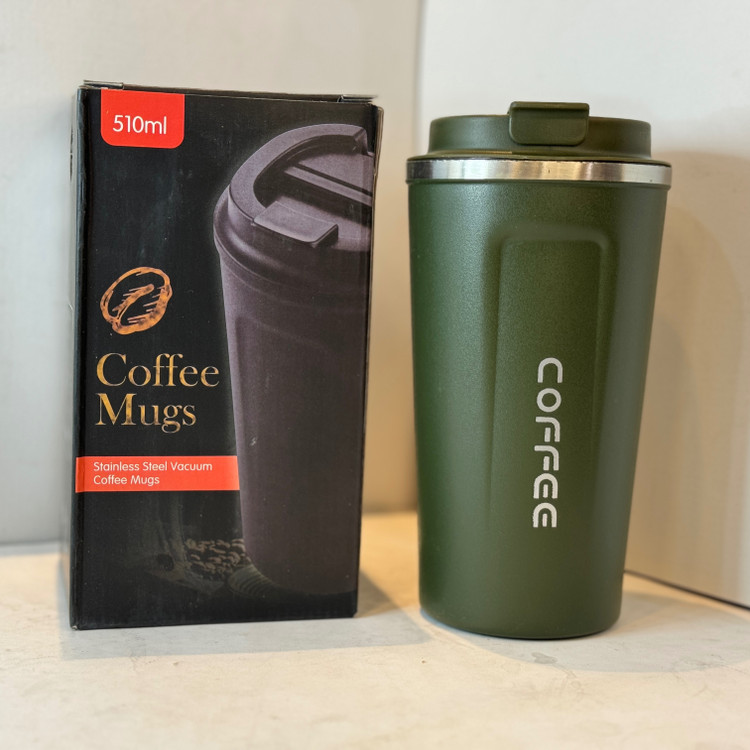 تراول ماگ سفری مدل 510 میلی لیتری طرح coffee سیدانو