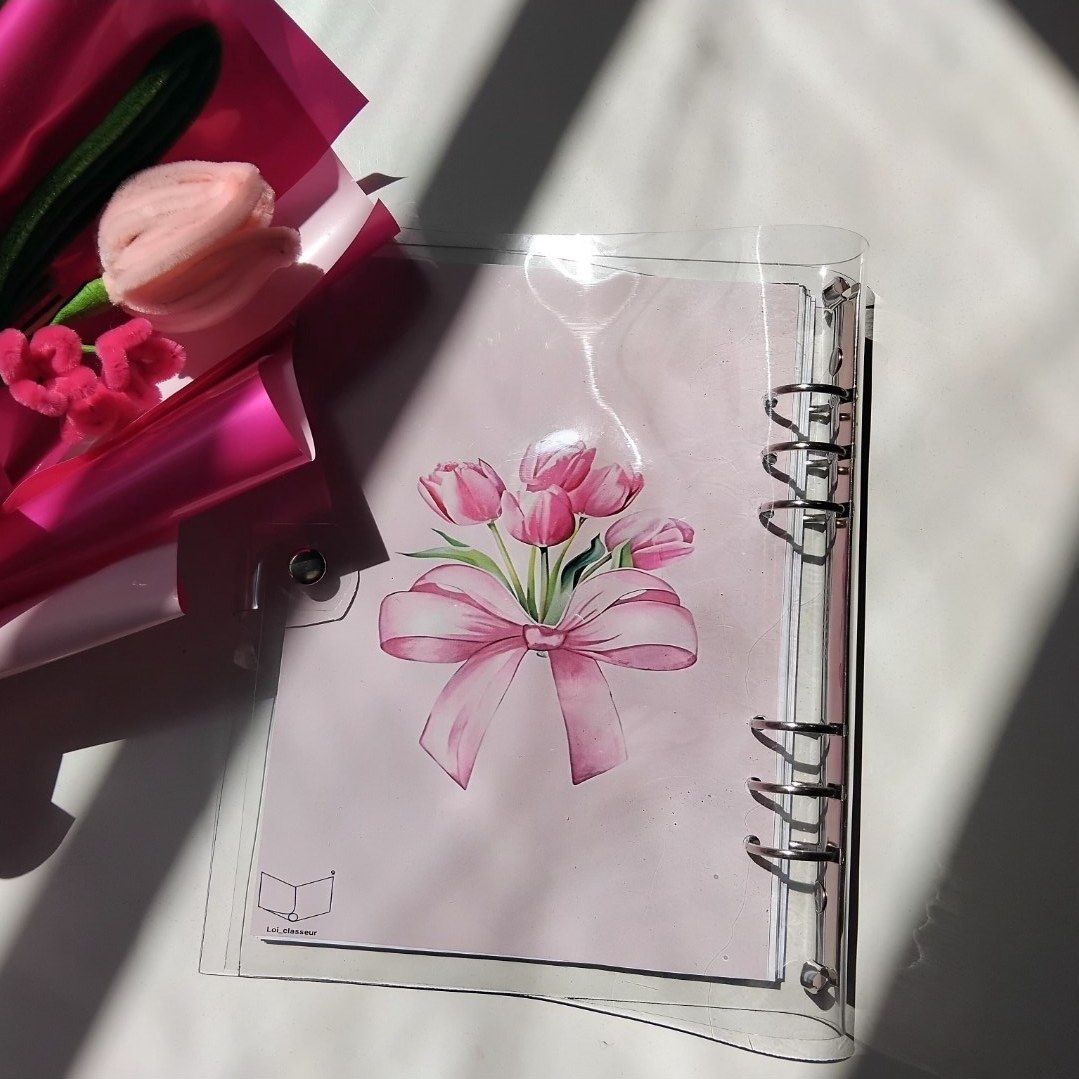 کلاسور پنترستی شفاف طرح دلخواه