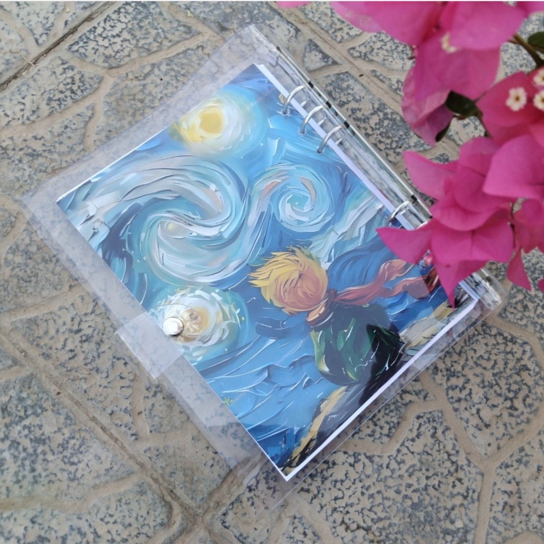 کلاسور پنترستی شفاف طرح دلخواه