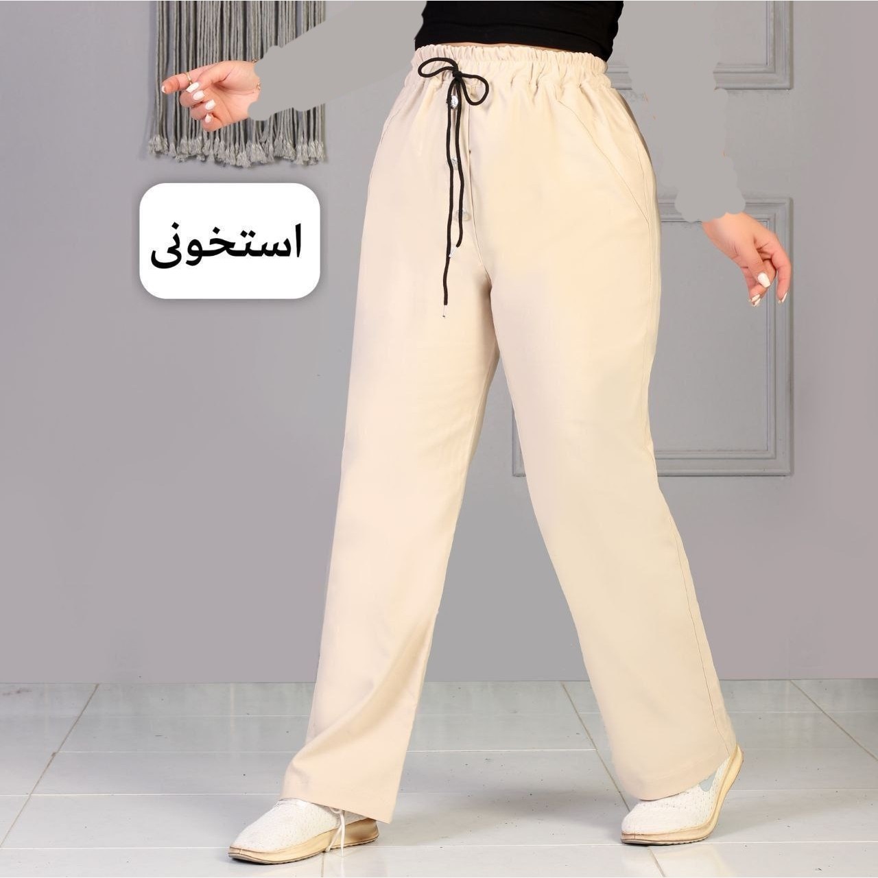 شلوار زنانه راسته بنگال فری سایز مناسب از سایز38 تا 46 (مشکی ، استخونی، کرم ،نسکافه ای ، شکلاتی، ارتشی و...