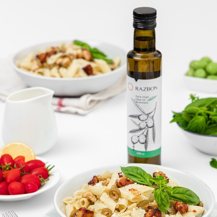 روغن زیتون فرابکر با عصاره طبیعی رزماری رزبن حجم 250 میلی لیتر