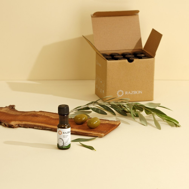 روغن زیتون فرابکر پریمیوم رزبن حجم 20 میلی لیتر بسته 12 عددی