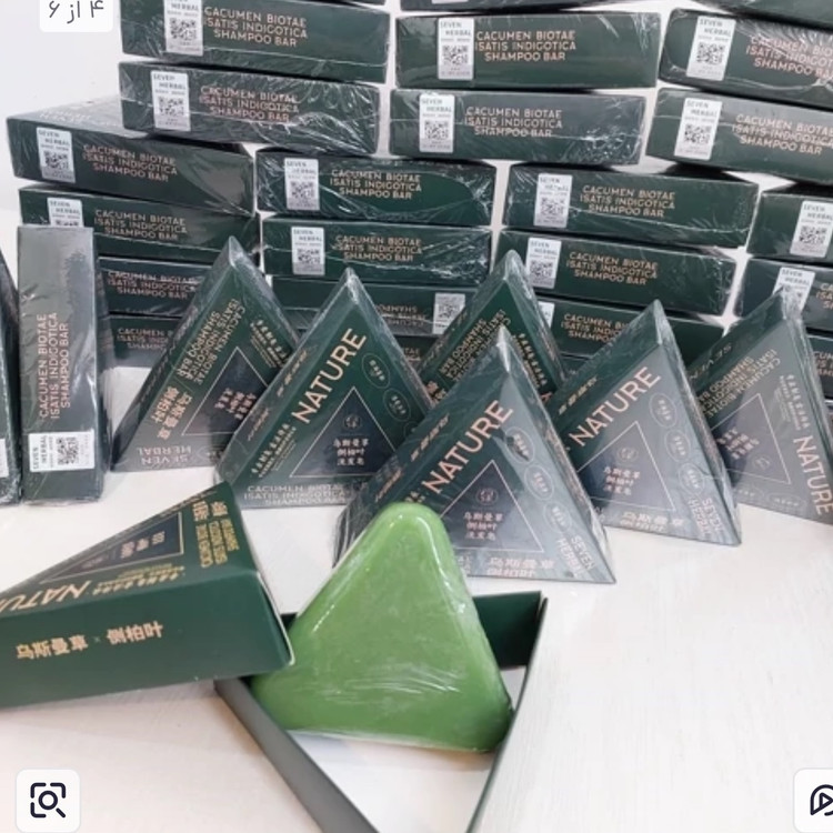 صابون سبز مثلثی (NATURE) ضد ریزش و تقویت کننده ریشه مو 120گرم