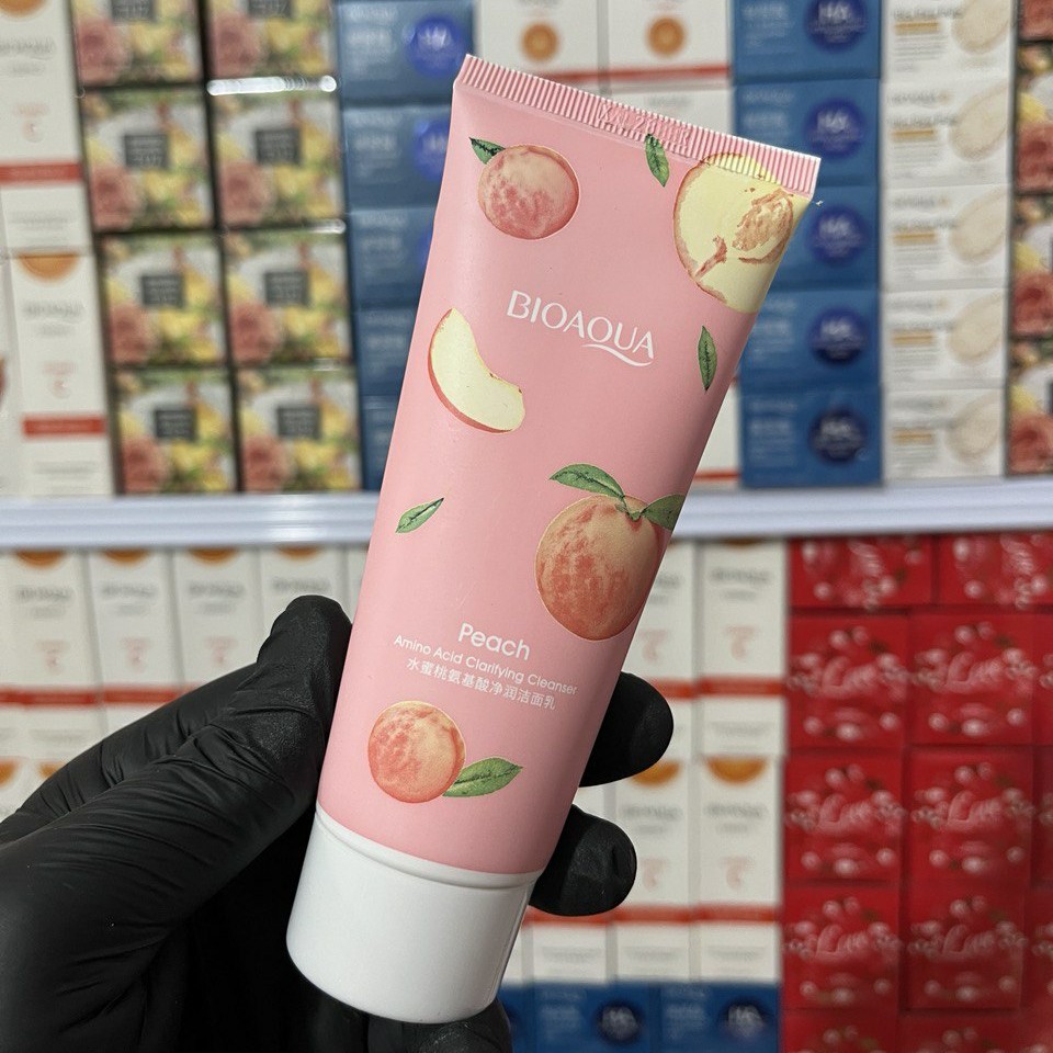 فوم هلو بیوآکوا فوم شستشوی صورت عصاره هلو(لطافت بخش و نشاط بخش پوست مناسب انواع پوست )
