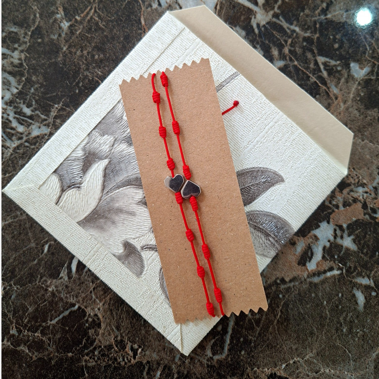 دستبند هفت گره دستبند رد استرینگ faezecraft