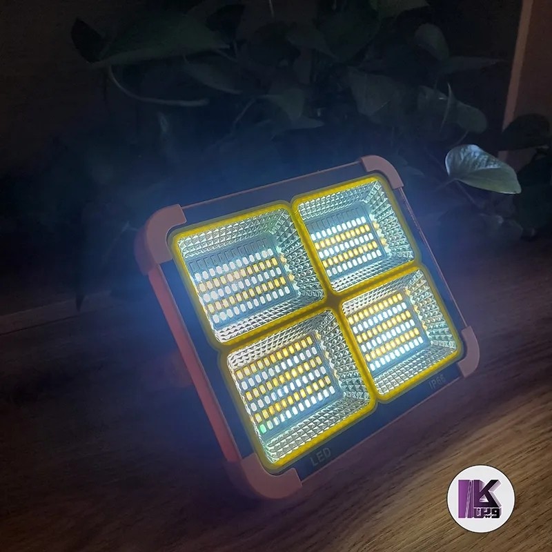 پروژکتور شارژی خورشیدی 200 وات چندحالته Solar LED light