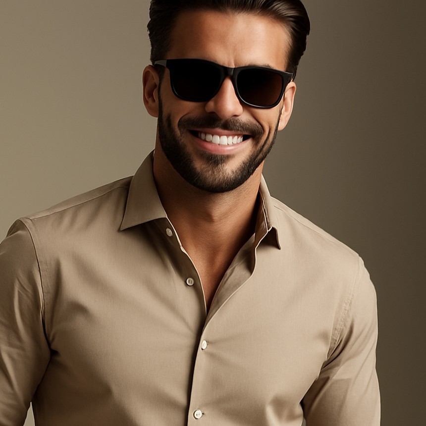 عینک آفتابی آنتی رفلکس و uv400 مردانه اوگامورل همراه با کاور و دستمال