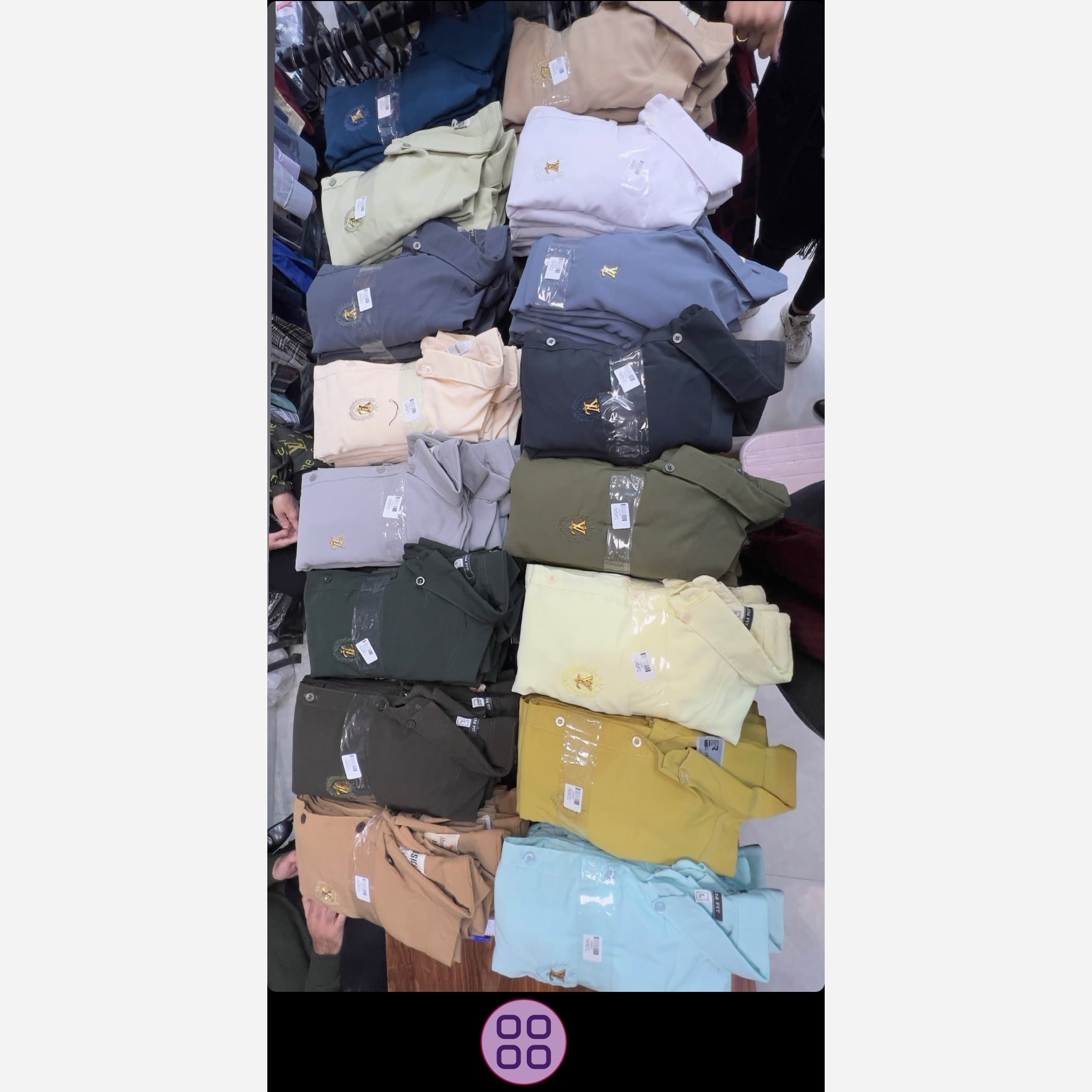 پیراهن مردانه اندامی جنس نخی (کمی پلی استر داره)سایز m L xl 2x کشسانی کم کیفیت مطلوب رنگبندی متنوع