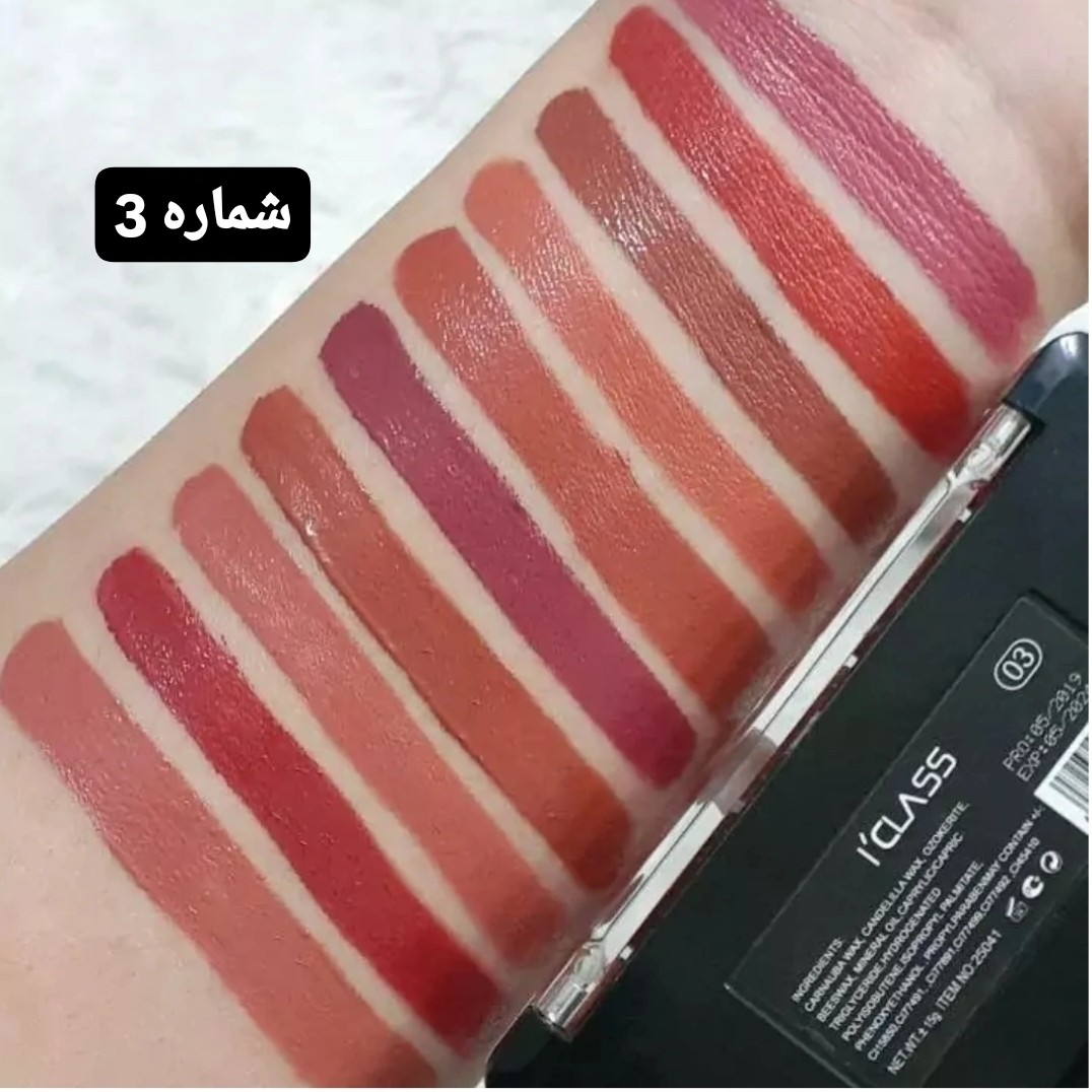 پالت رژ 10 رنگ آی کلاس