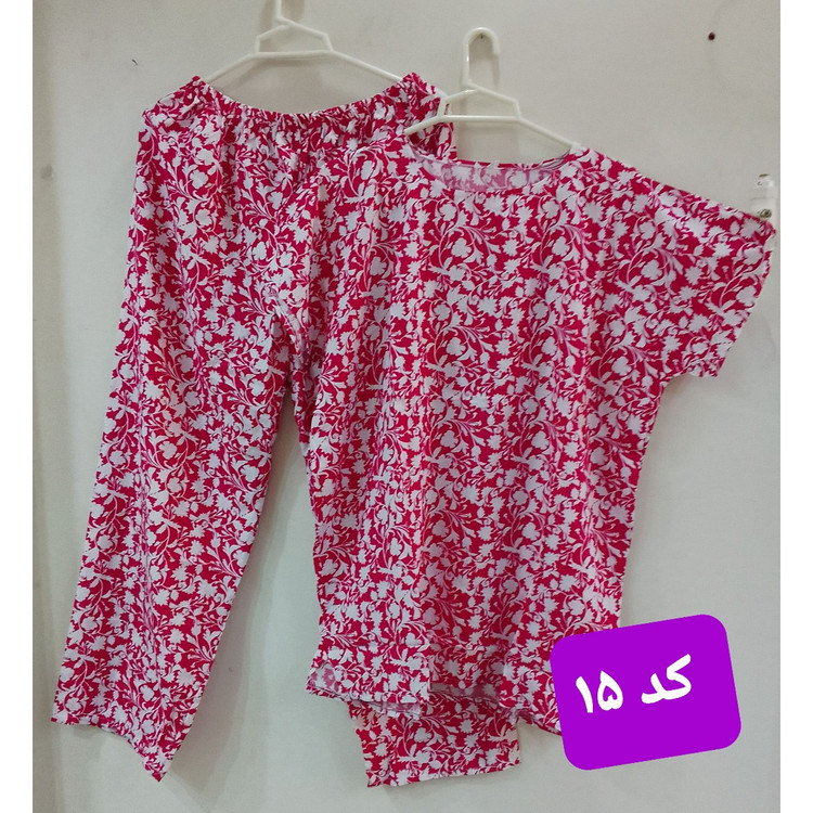 ست تیشرت شلوار زنانه جنس تمام نخی آزاد جنس کیفیت عالی قواره بزرگ فری سایزه تا سایز 56 میخوره به هرسایزی با ارسال رایگان