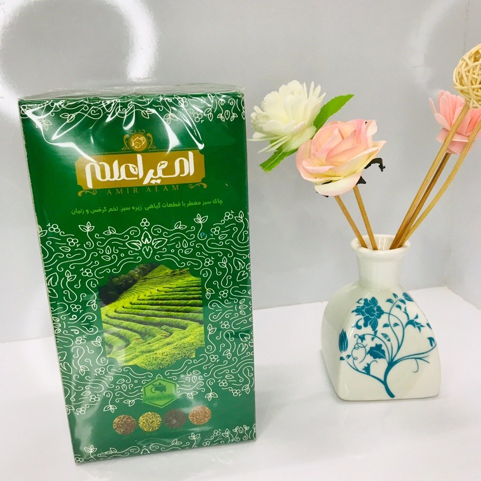 دمنوش ( چای سبز) امیر اعلم پک اصلی 5040 به همراه اشانتیون