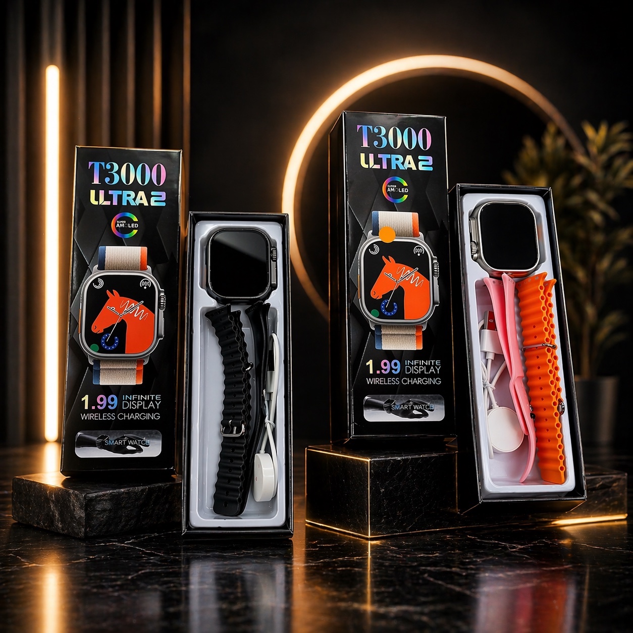 ساعت هوشمند مدل T3000 ULTRA به همراه بند اضافه سری 2026