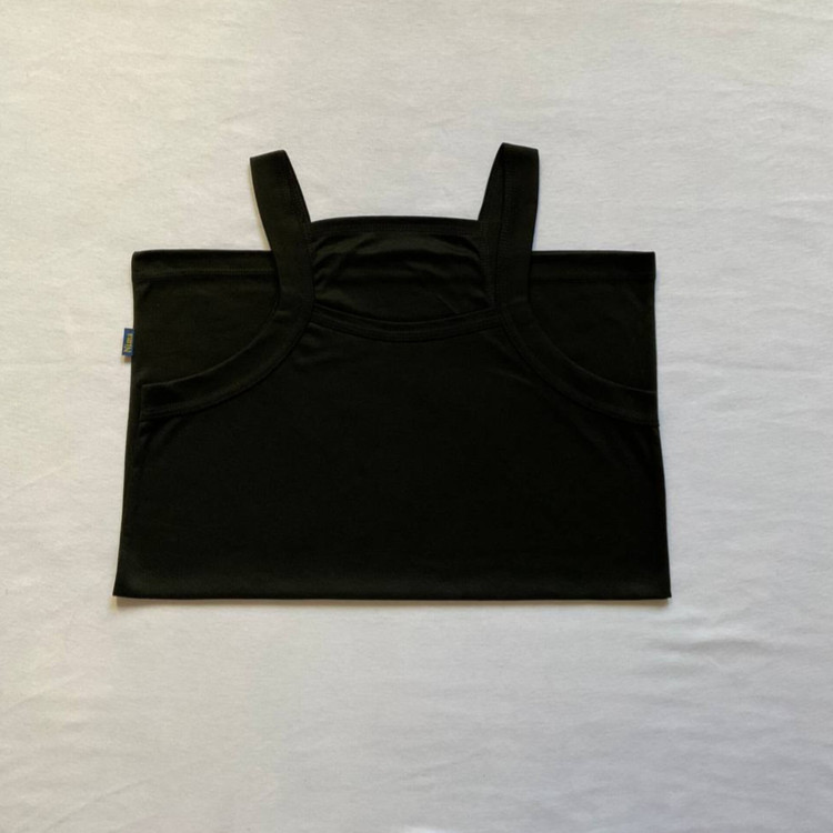 زیرپوش رکابی خشتی مردانه مشکی