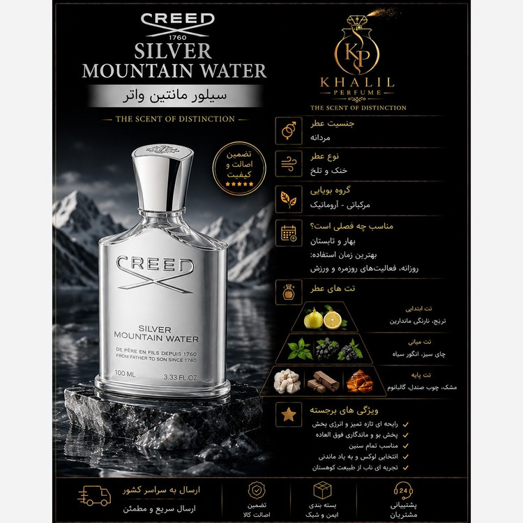 عطر کرید سیلور مانتین واتر (هر میل)