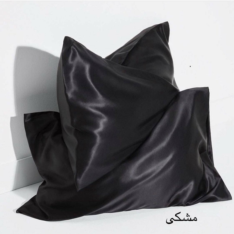 روبالشتی ساتن ابریشم ساده وارداتی مدل پاکتی تک عددی
