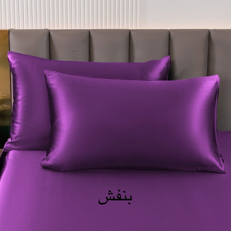روبالشتی ساتن ابریشم ساده وارداتی مدل پاکتی تک عددی