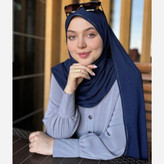 شال کشی کویتی نگین دار رنگ سرمه ای