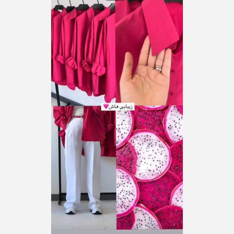 شومیز مانتویی تترون درجه یک دارای رنگبندی و سایز بندی