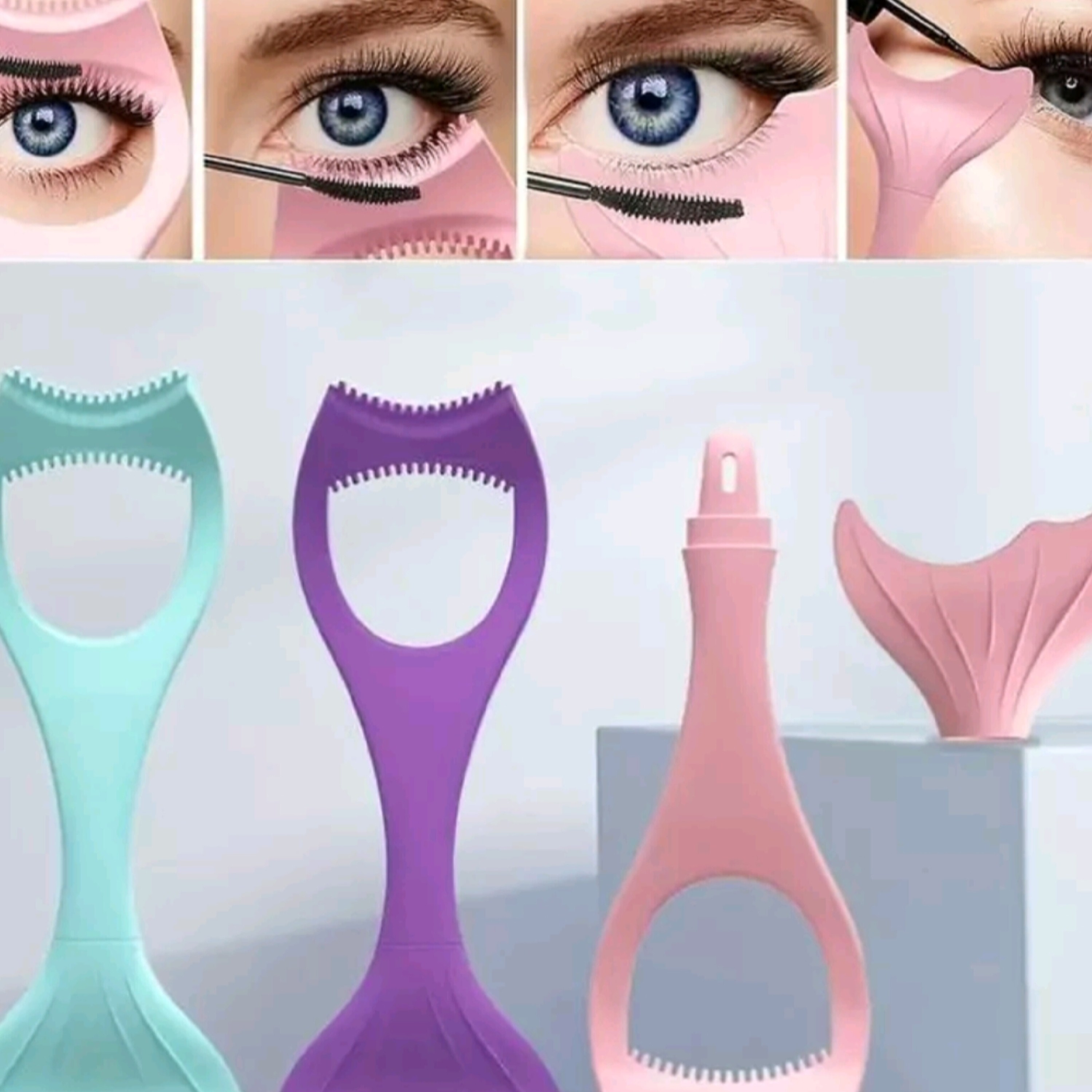شابلون سیلیکونی خط چشم و ریمل قابل شستشو و کاربرد آسان