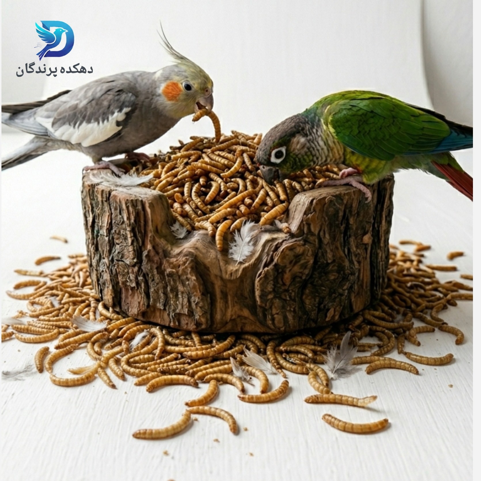 کرم میلورم پرندگان-mealworm-میل ورم پرندگان و...
