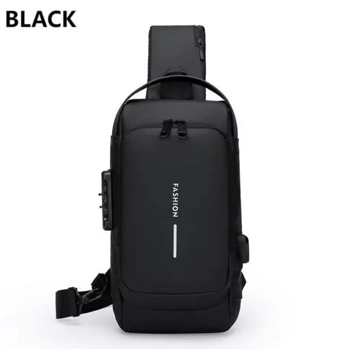 کیف کراس بادی مردانه دوشی مدل IKO63 جنس TPU کج اسپورت