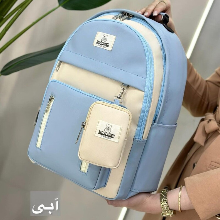 کوله پشتی اسپرت کرومی دو تکه دانشجویی درجه یک