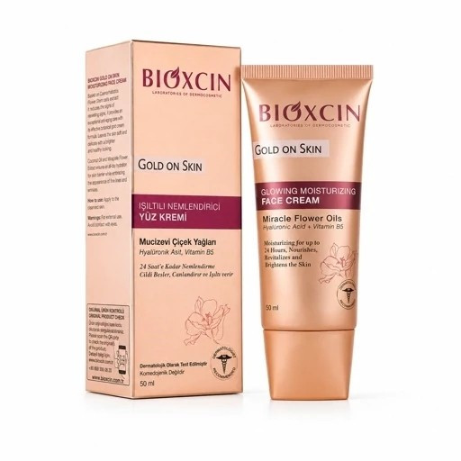 لومی گلوشن بیوکسین ترکیه مدل gold on skin