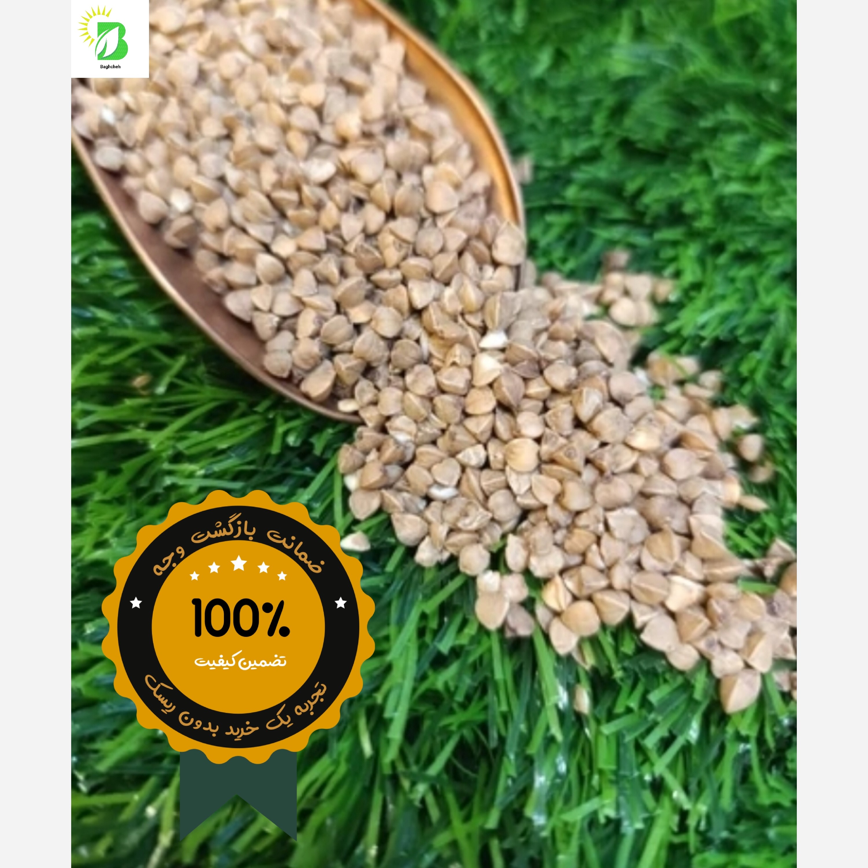 گندم سیاه (گرچکا یا باکویت) اصل روسیه 5 کیلویی / بدون گلوتن / مناسب رژیم و ورزش