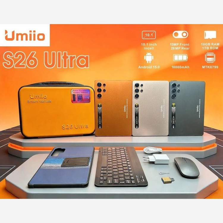 تبلت Umiio S26 Ultra رم 16 حافظه 1 ترا با صفحه10.1