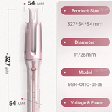 کرلی شیگلم صورتی (فر کننده مو)sheglam hair اورجینال مدل cupids charmone-touch 25mm