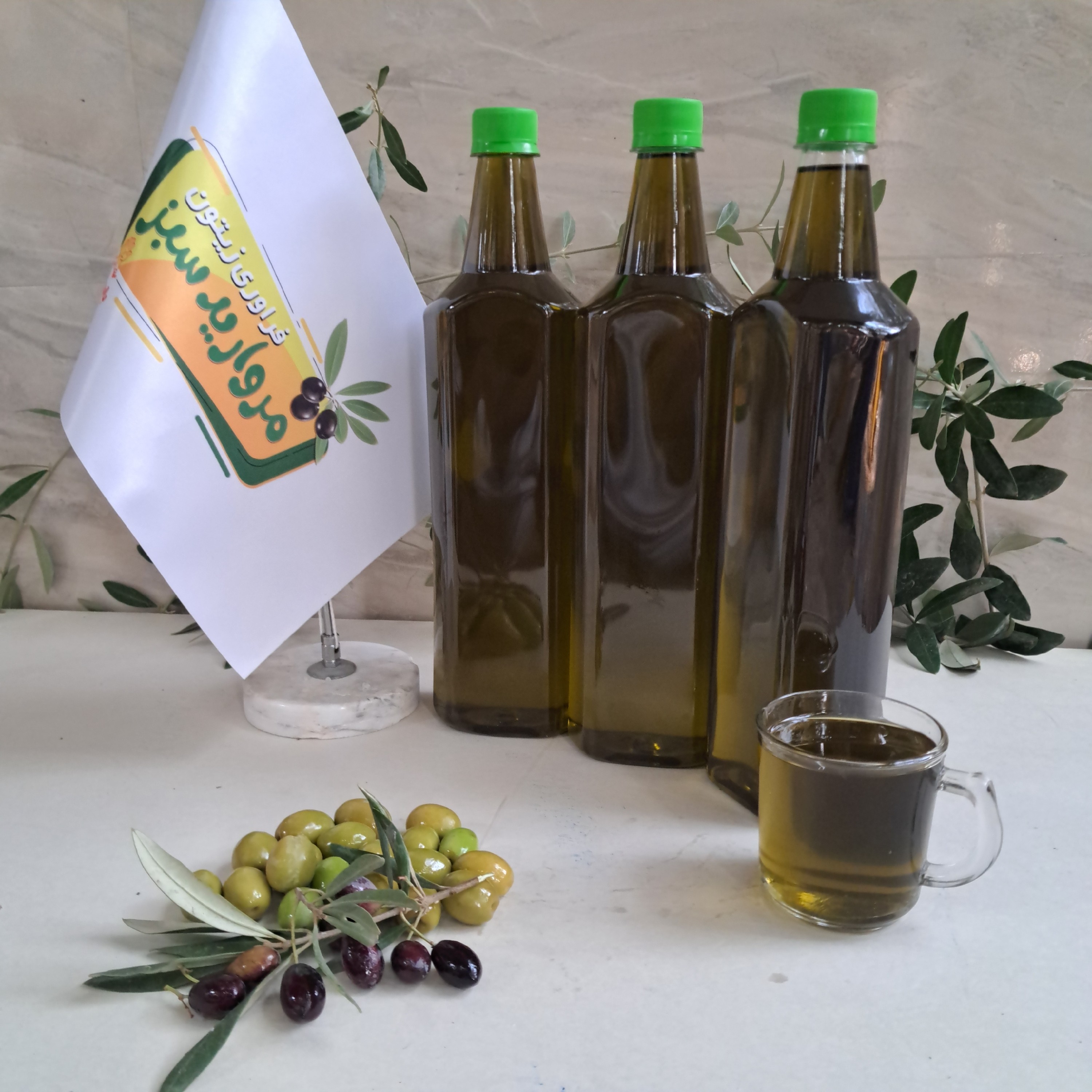روغن زیتون فرابکر پرس سرد با بو 3 لیتری به وزن 2850گرم خالص